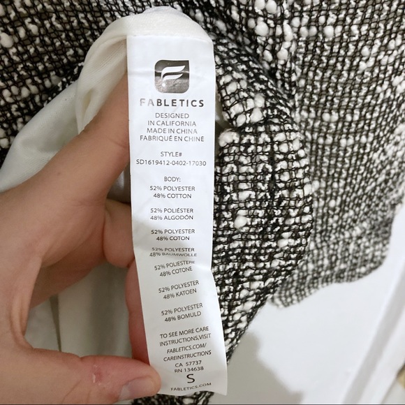 Fabletics Yukon Effortlessly Cozy Gray Marled Mini Sweater Dress Size S NWT - Picture 14 of 15